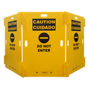 42" Corrugated Plastic 3 Panel Barricade Kit with Anchors & Locks