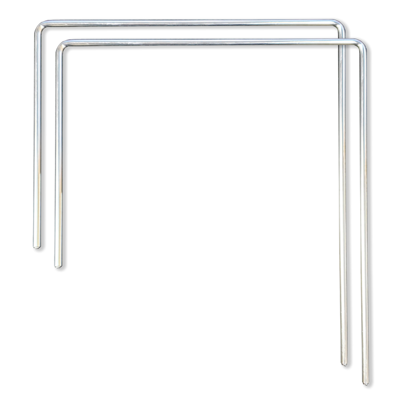Kit de barricada de 3 paneles de plástico corrugado de 42" con anclajes y candados
