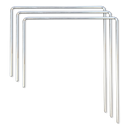 42" Corrugated Plastic 4 Panel Barricade Kit with Anchors & Locks