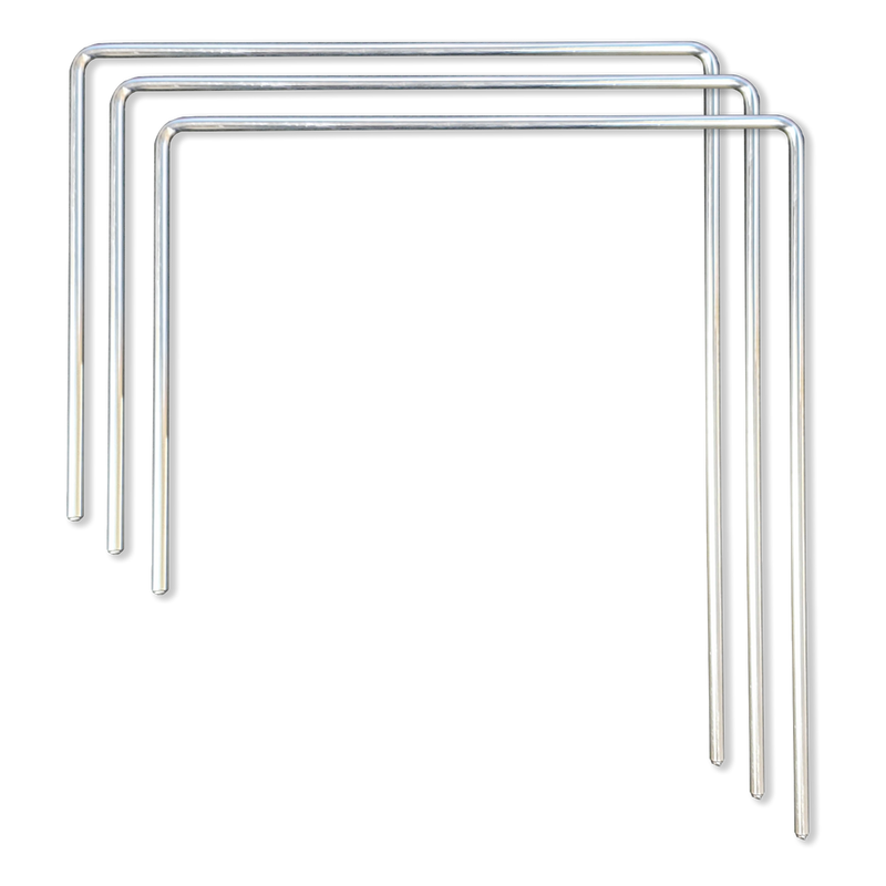 Kit de barricada de 4 paneles de plástico corrugado de 42" con anclajes y candados
